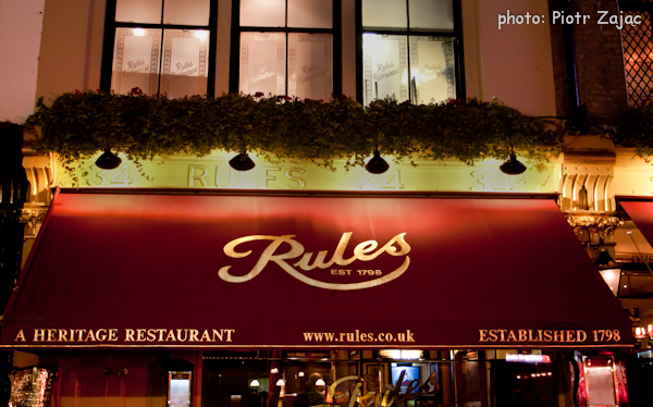 Rules restaurant in London