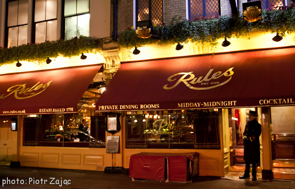 Rules restaurant in London
