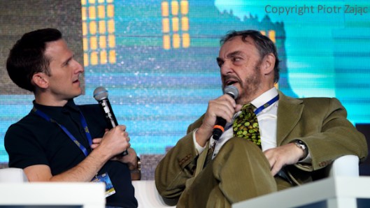 John Rhys-Davies and Adam Brown