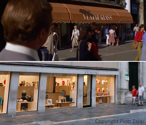Venini shop at Piazzetta dei Leoncini in Venice, Italy