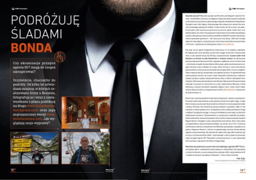 Article about by Bond travels for Collins Aerospace Wroclaw magazine