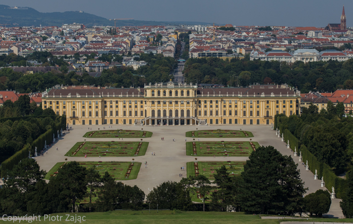 Schönbrunn Palace in Wien, Austria