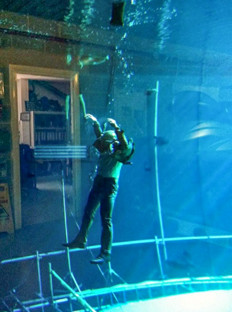 Kai Martin on the set of 'Skyfall'