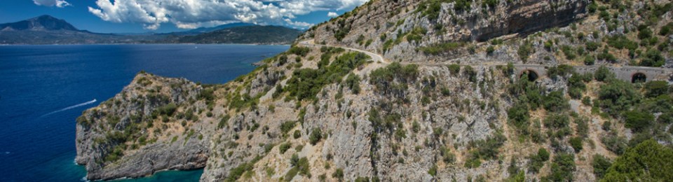 Road SS18 Tirrena Inferiore in Italy