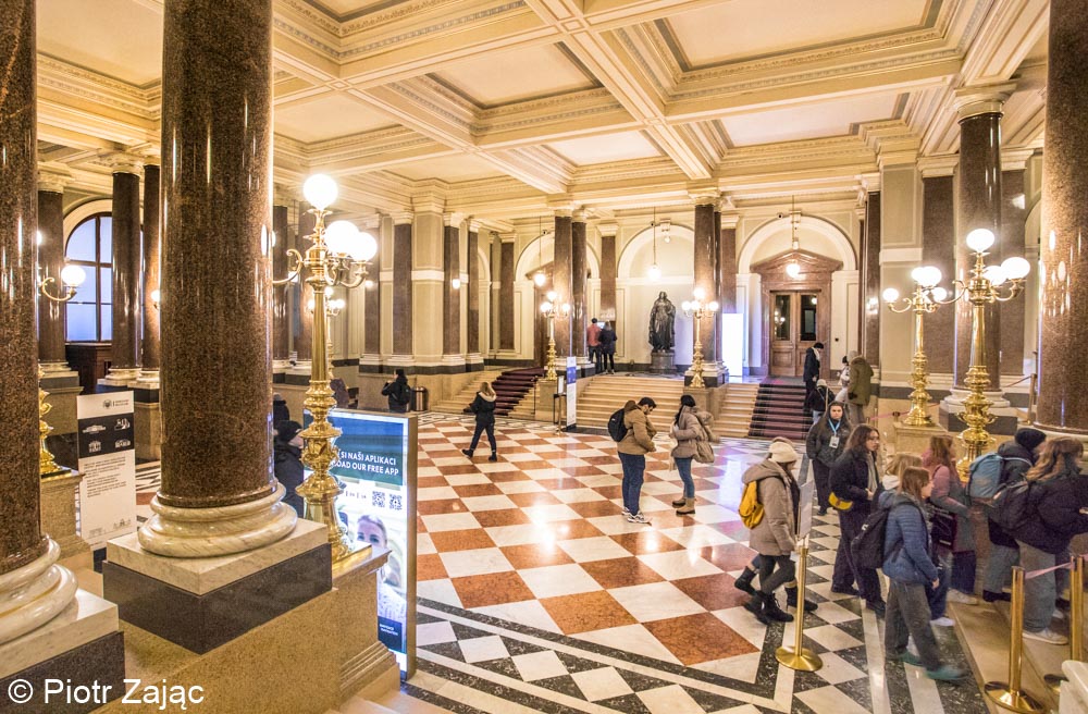 Interior of National Museum in Prague, Czech Republic