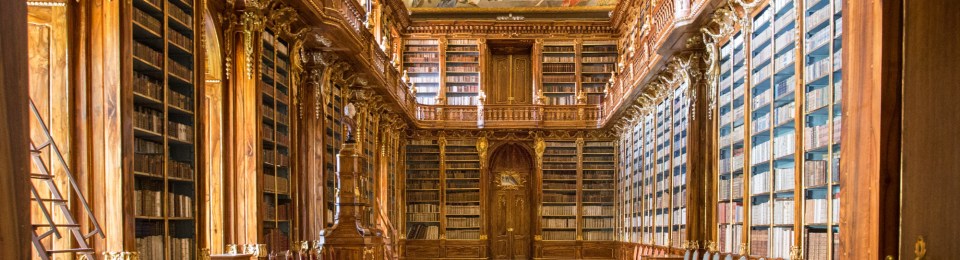 Philosophical Hall in Strahov Library in Prague, Czech Republic